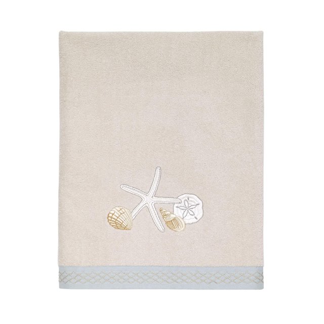 Toalla de baño Avanti Linens, 69 x 127 cm, algodón suave, diseño Seagglass