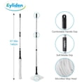 thumbnail image 2 of Eyliden Microfiber Twist Mop Silver 57.5In with 2 Removable Washable Heads  ★Canada Local Delivery, Time Limit Guarantee★, 2 of 7