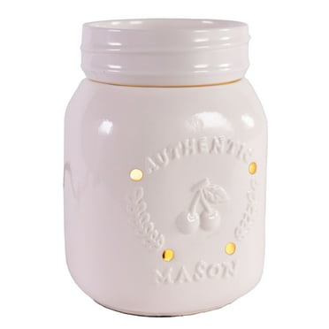 IllumiScents, Ceramic Wax Melt Warmer, Mason Jar, Electric Wax Warmer for Scented Wax Melts