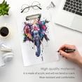 thumbnail image 4 of Acrylic Writing Board Silver12.5*9 Inch Clipboards Transparent Acrylic Material Suitable For Office Classroom Teachers Fashion Bloggers Stationery Enthusiasts Beautiful Color Elephant, 4 of 9