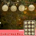 thumbnail image 3 of 12pcs Painted Plastic Christmas Tree Decorations, 3.15" Flocked Christmas Ball Ornaments Set for Xmas Trees Decor Holiday Party Wedding Decoration, Army Green, 3 of 5