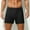 Black, variant on Men's Checkerboard Underwear Elastic Waist Casual Underpants Solid Color Lightweight Performance Boxer Brief Underwear