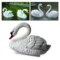 thumbnail image 1 of Decoración de cisne flotante para estanque de jardín, flotador de estatuilla de cisne, decoración de animales flotantes, estatua de cisne de jardín,, 1 of 8