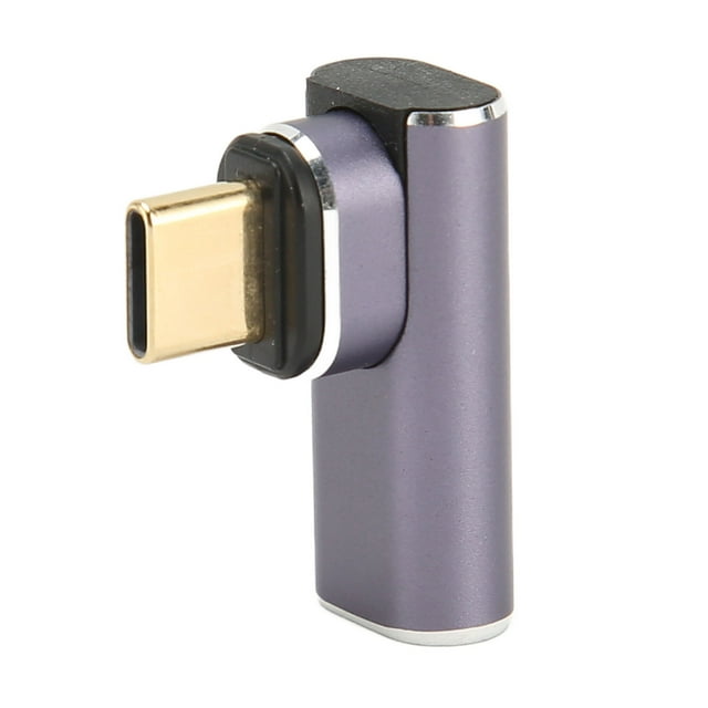Adaptador magnético de ángulo recto USB C 3,1 PD 140W carga rápida 40Gbps 8K 90 grados tipo C adaptador magnético para MacBook Pro