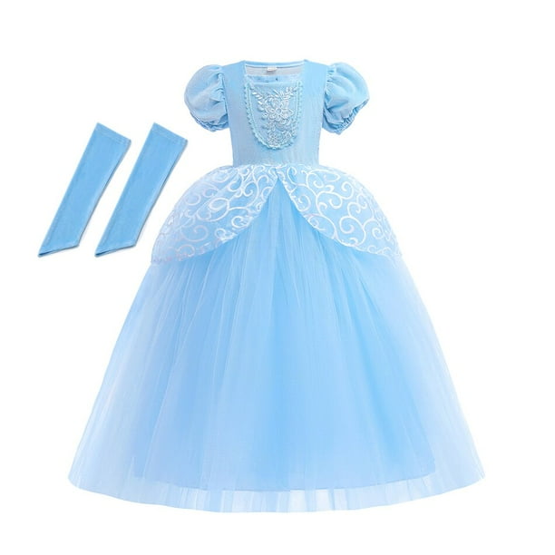 Vestido de princesa de Disney para niña, disfraz de Cenicienta, Bella, Blancanieves, Aurora, Rapunzel, Isabela, cumpleaños, boda, baile de graduación Fivean unisex