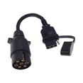 thumbnail image 1 of EU to US Trailer Light Converter 7 Pin Round Adapter European Trailer to 4 Pin Flat Socket Vehicle Tow Hitch Wire Plug, 1 of 5