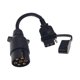 thumbnail image 1 of EU to US Trailer Light Converter 7 Pin Round Adapter European Trailer to 4 Pin Flat Socket Vehicle Tow Hitch Wire Plug, 1 of 5