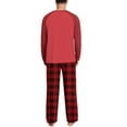 thumbnail image 7 of Tnhcen Men's Pajama Sets, Long Sleeve Raglan Neck Sleepwear, Contrast Color Block, Plaid Flannel Lounge Pants, 2-Piece Loungewear for Men Comfort Wear, Home Clothes, S-3XL Plus Size, 7 of 7