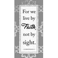 thumbnail image 2 of Prime, Marcus 18x32 White Modern Wood Framed Museum Art Print Titled - Live By Faith 1, 2 of 4