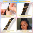 thumbnail image 3 of 220 Pcs Hair Jewelry for Braids, Gold Hair Jewelry Pendants for Braid, Loc Jewelry for Hair Dreadlock with Ring Cuffs Charm Dreadlock Accessories Hair Decorations for Women and Men, 3 of 6