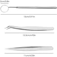 thumbnail image 3 of DanziX 2 Pcs Stainless Steel Dental Mirror, Mini Handle Mirror for Teeth Cleaning Inspection,Eyelash Extensions, 3 of 3