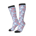 thumbnail image 2 of Vsdgher Cartoon Poodle Dog Print Thigh High Socks Extra Long Stretchy Sock Women Over Knee High Opaque Stocking Daily Wear, 2 of 5