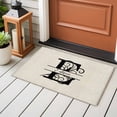thumbnail image 4 of 2x3 Ft Entryway Area Rug, Letter E Kitchen Rug Runner Washable Floor Mat, Monogram Words Non Slip Indoor Door Mat Throw Carpet for Bathroom Living Room Bedroom, 4 of 8