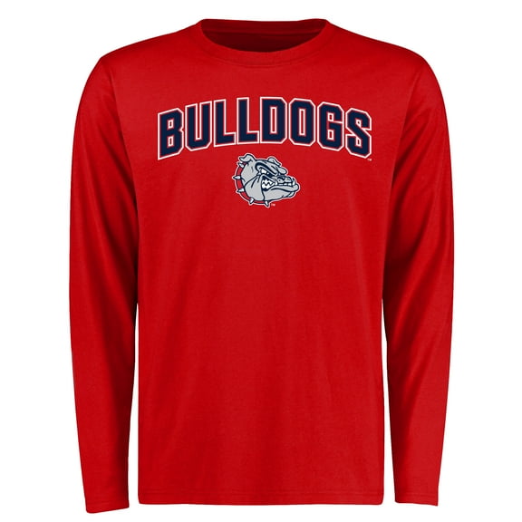 Men's Red Gonzaga Bulldogs Proud Mascot Long Sleeve T-Shirt