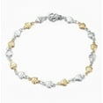 thumbnail image 2 of 1 Set Heart Link Chain Jewelry Sets 304 Stainless Steel Sets Necklace and Bracelet for Women Valentine Gift Golden Stainless Steel Color 17.72 inch(45cm) 7-7/8 inch~8-1/4 inch(200~210mm) Colorful DIY, 2 of 4