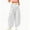*White, variant on ClodeEU Women's High Waisted Polka Dot Wide Leg Pants, Casual Elastic Waist Printed Trousers with Pockets Army Green,Women's Plus L
