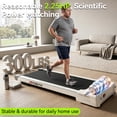 thumbnail image 6 of GOYOUTH APP Control Compact Treadmill, Quiet Comfort Running Machine with QR Code Connection & Fun Competition, Indoor Home Cardio Fitness Equipment for Daily Walking and Jogging, 300 lbs Capacity, 6 of 8