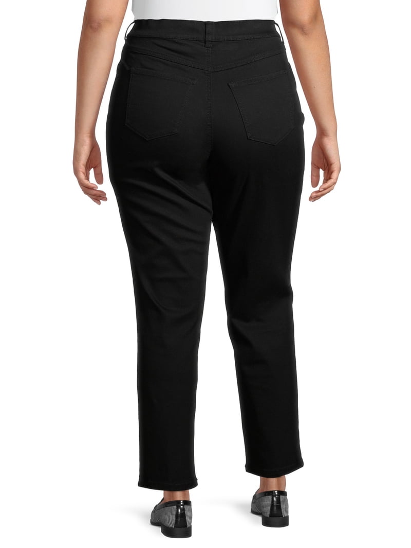 Terra & Sky Women's Plus Size Core Denim Straight Jean, Regular
