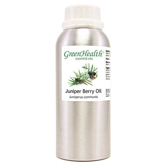 GreenHealth Juniper Berry Essential Oil – 8 fl oz (237 ml) Aluminum Bottle w/Plug Cap – 100% Pure