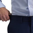 thumbnail image 4 of Haggar Men's Dress Pant Straight Fit Stretch Trousers Super Flex Waistband, Navy, 4 of 5