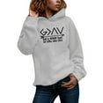 thumbnail image 4 of HNMKIU God Is Greater Than The Highs and Lows Sweatshirt Women Pullover Long Sleeve Graphic Top Graphic Hoodies Grey,L, 4 of 5