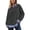 Q87 Dark Gray, variant on Mifsaly Womens Sweatshirt Fake Two Piece Layered Look Sweatshirts Striped Patchwork Work Office Pullover Tops Beige,L