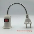 thumbnail image 1 of E27 Lamp Base US/EU/UK Plug Socket Base Adapter Bulb Flexible Extender Adjustable Standard Medium Light Bulb Socket Converter, 1 of 5