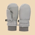 thumbnail image 2 of CAICJ98 Toddler Waterproof Outdoor Infant Baby Mittens Winter Gloves Cuffed Warm Fleeced Kids Ski Gloves for Boys Girls 2-4 Years,Grey, 2 of 7