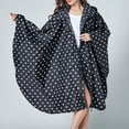 thumbnail image 3 of Imperméable de Plein Air pour Femmes, Poncho Portable - Point Noir, as, 3 of 8