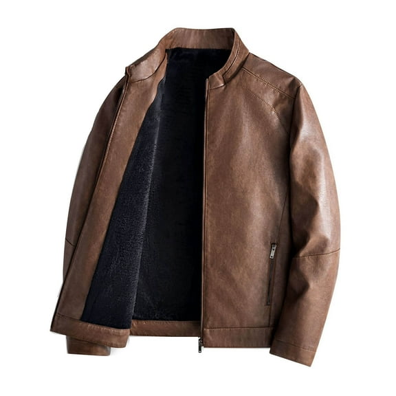 Men's Leather Jacket 2024 Fashion Trend Loose Fit Motorcycle Casual Outerwear for Stylish Comfort