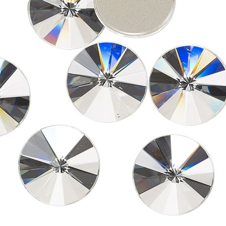 

Flat back Crystal Passions rhinestone crystal clear foil back 16mm faceted rivoli (2006). Sold per pkg of 2.