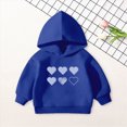 thumbnail image 2 of KPOPLK Hoodies for Kids Oversized Soft Fleece Sweatshirts Long Sleeve Pullover Top Casual Loose Fall Clothes for Boys Blue Size 3-4 Years, 2 of 7