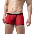 thumbnail image 2 of Ketyyh-chn99 Men's Underwear Boxer Brief Stretch Bikini Underwear Comfort Stretch Brief Trunk for Men Red,M, 2 of 5
