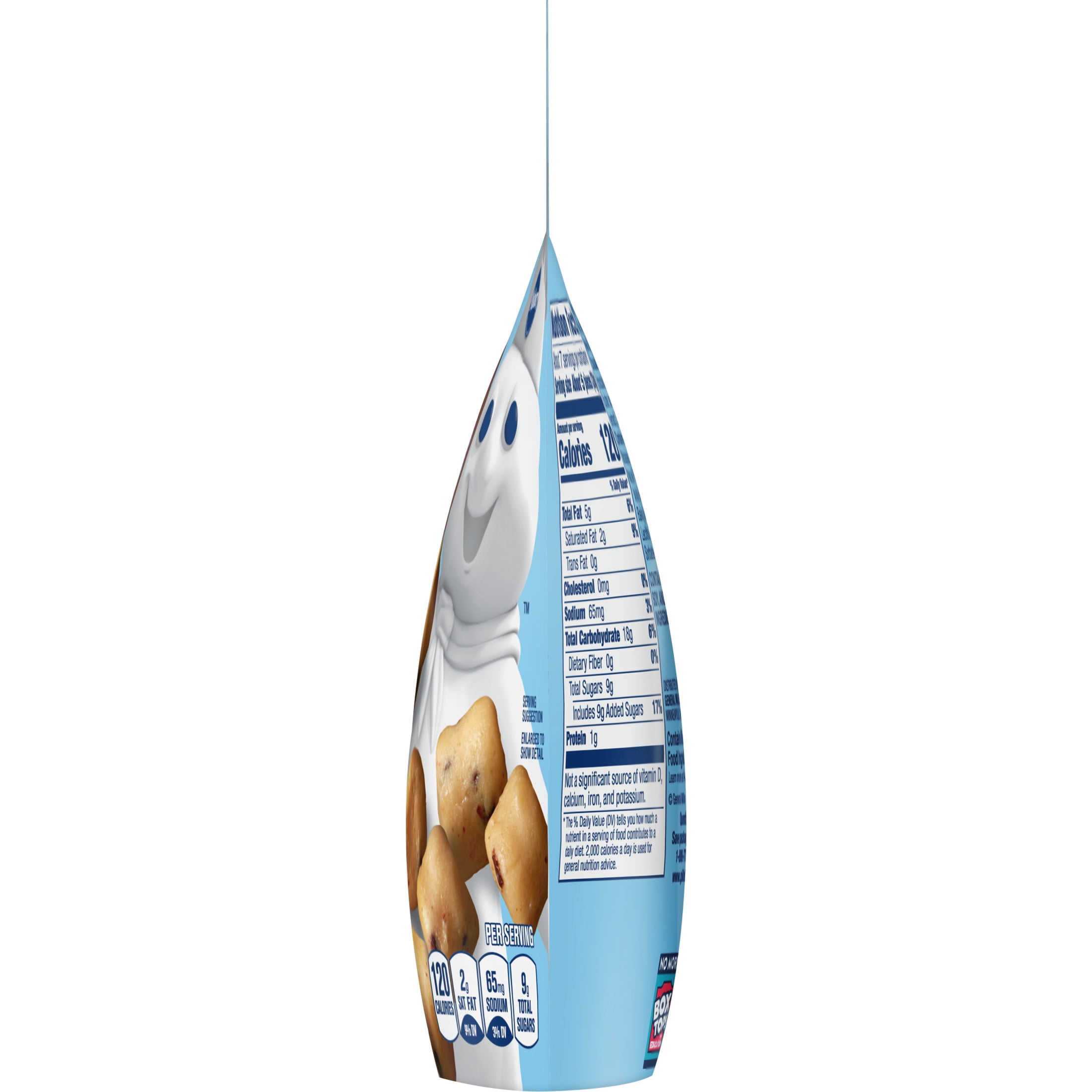 Pillsbury Chocolate Chip Cookie Dough Poppins, 7 oz