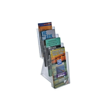 Azar 4-Tier Tri-Fold Size Modular Brochure Holder For Counter 2/Pack 252306