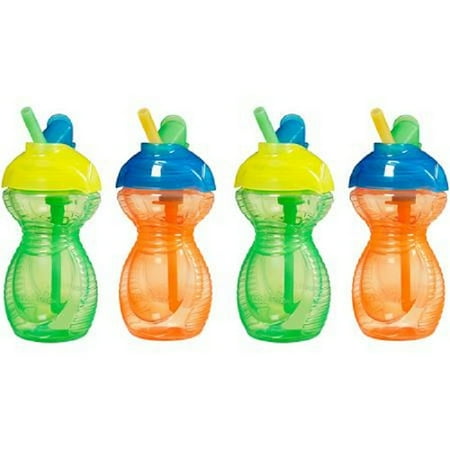 Munchkin Click Lock 9 oz Flip Straw Cups 12+ Months, 2 count