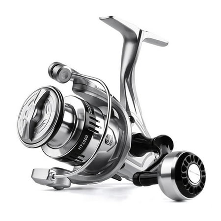 HIPKZ Spinning Reel Metal Spool Spinning Fishing Reel 5.2/1 Gear Ratio All Purpose Fishing Spinning Reel for Sea Fishing Carp Fishing