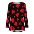 thumbnail image 4 of Qertyioot Cadeau de la Saint-Valentin! Blouse Décontractée à Manches Longues et Col Rond pour Femmes, Imprimé St. Patrick, 4 of 5