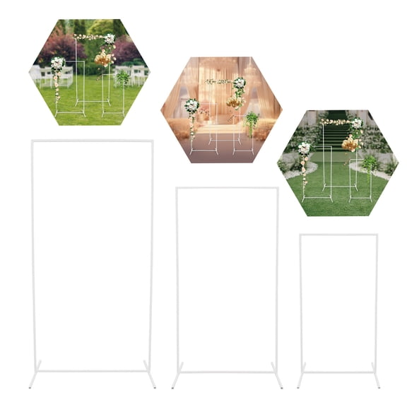 Rectangular Metal Backdrop Stand Rectangular Balloon Frame, Metal Backdrop Stand
