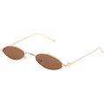 thumbnail image 2 of FEISEDY Vintage Small Sunglasses Oval Slender Metal Frame Candy Colors B2277, 2 of 6