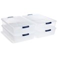thumbnail image 1 of Contenedor Rubbermaid Cleverstore, 42 cuartos de galón x 4, transparente, 1 of 9