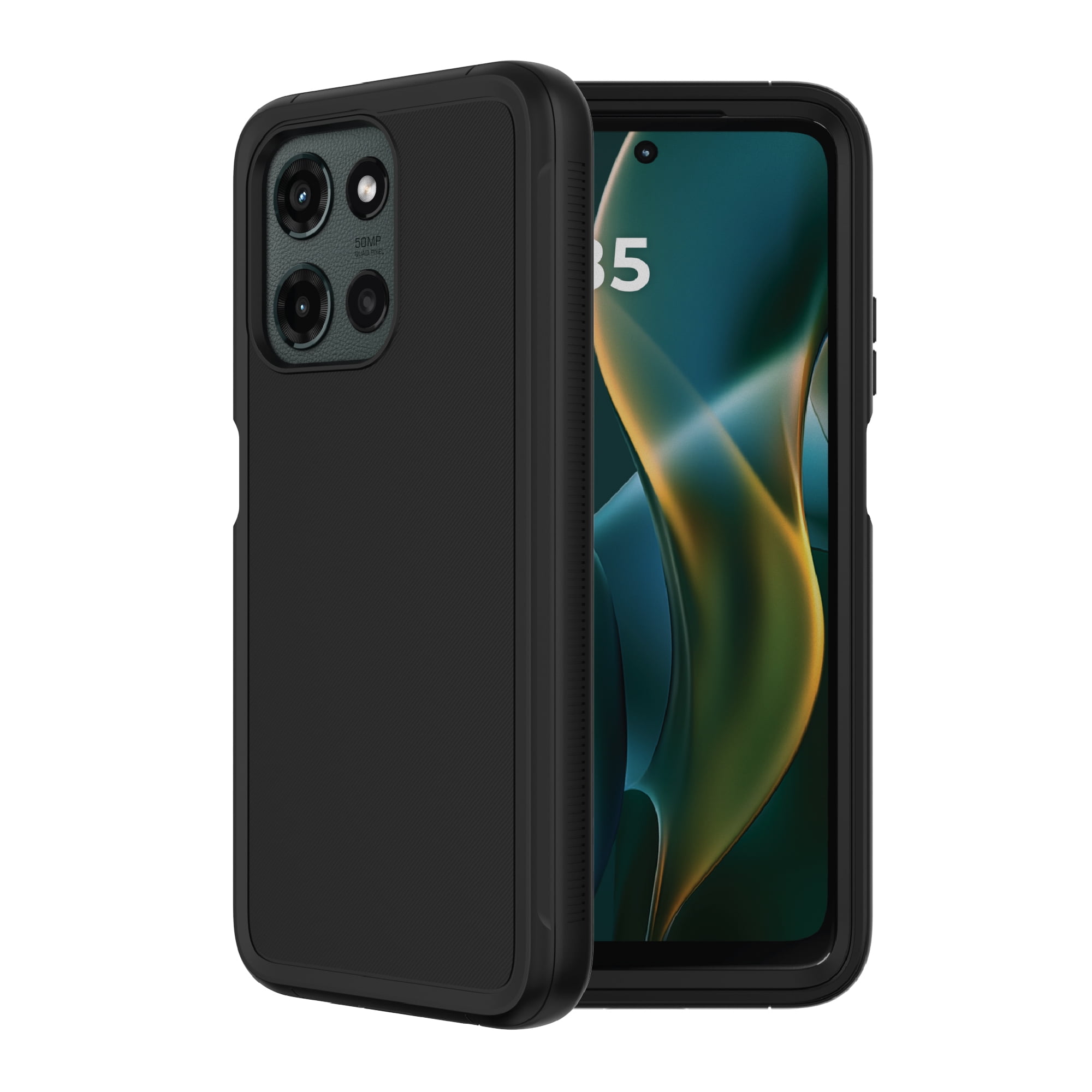 onn Rugged Phone Case for Motorola moto g (2025) - Black
