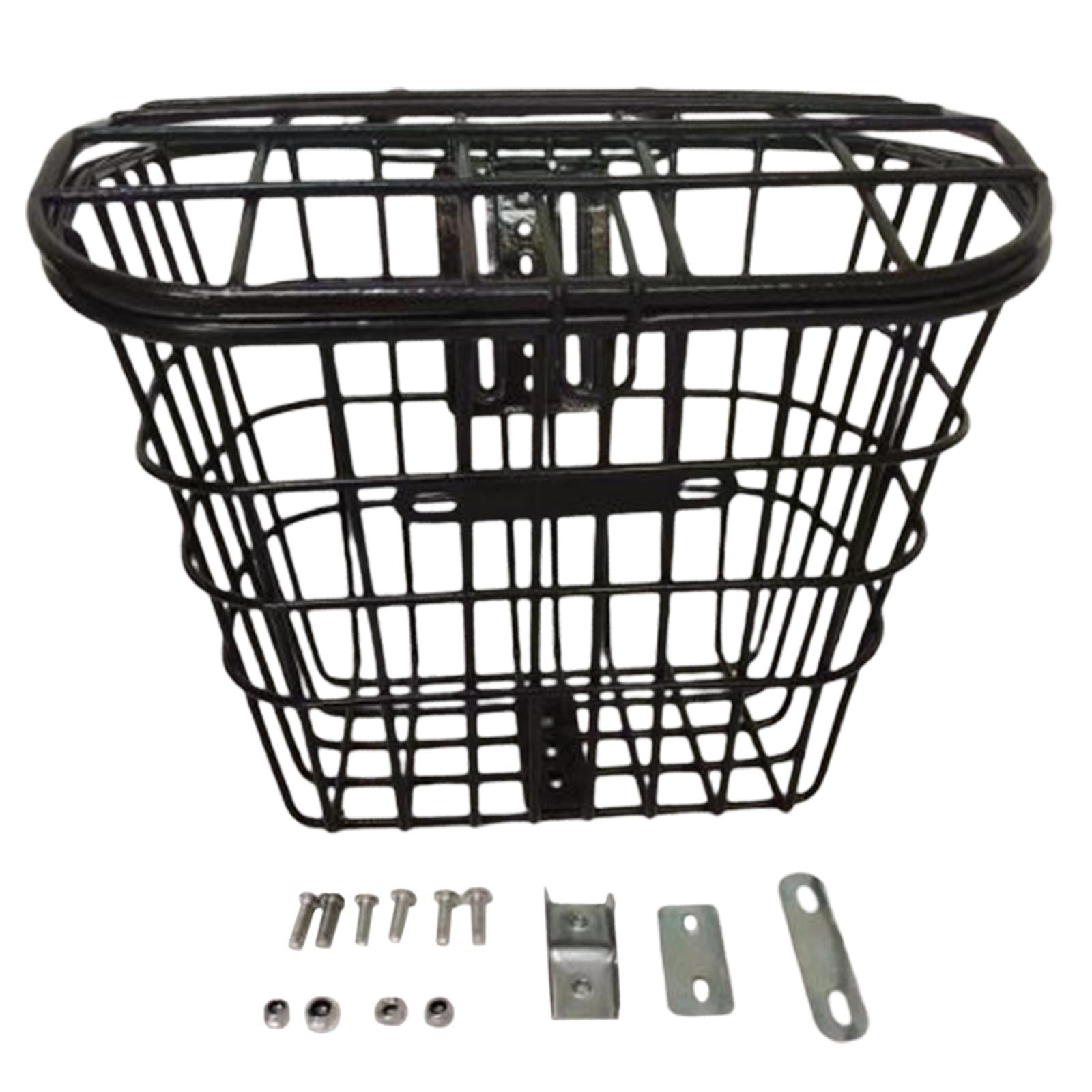 Bike Front Basket Durable Cycling Carrier Detachable Basket Folding Bike