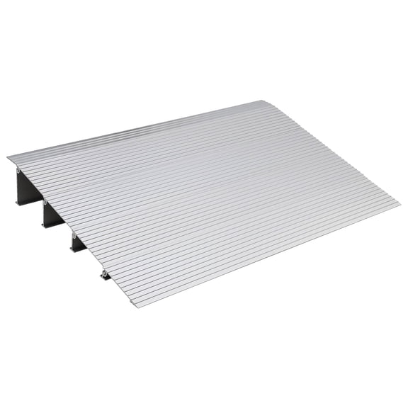 Accreate Non-Slip Adjustable Door Threshold Ramp, Aluminum Construction With 800 Lbs Load Capacity, Portable Mobility Ramp For Wheelchairs, Power Chairs, Entry Steps, And Driveway Use