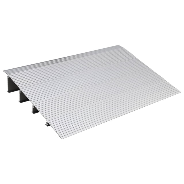 BeesClover Door Threshold Ramp, Adjustable Aluminum Ramp 800 Lbs Load Capacity, Non-Slip Mobility Rampfor Wheelchairs,Portable Threshold Door Ramps Fit for Entrance, Step, Power Chairs, Driveway