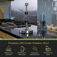 thumbnail image 3 of Dear Household Stainless Steel Paper Towel Holder Stand Designed for Easy One- Handed Operation - This Sturdy Weighted Paper Towel Holder Countertop Model Has Suction Cups and Holds Paper Towel Rolls, 3 of 11