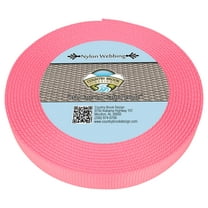 Country Brook Design® 1 inch Pink Super Heavy Nylon Webbing, 50 Yards