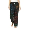 thumbnail image 2 of Kdxio Women's Comfy Stretch Gamepad Joystick GamePrint Drawstring Pajama Pants-Medium, 2 of 9