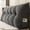 Black, variant on Twin Wedge Headboard Pillow, Comfort Triangular Reading Backrest Pillow with Removable Cover for Sitting up Relaxing, Coffee