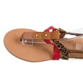 thumbnail image 4 of Chanclas de verano para mujer, zapatillas de tacón plano, sandalias, chanclas informales, zapatos de mujer Wmkox8yii  nm5291, 4 of 9